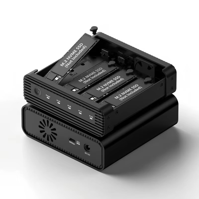 Nvme Ssd - Aluminium M2 4-bay USB4 externe NVME