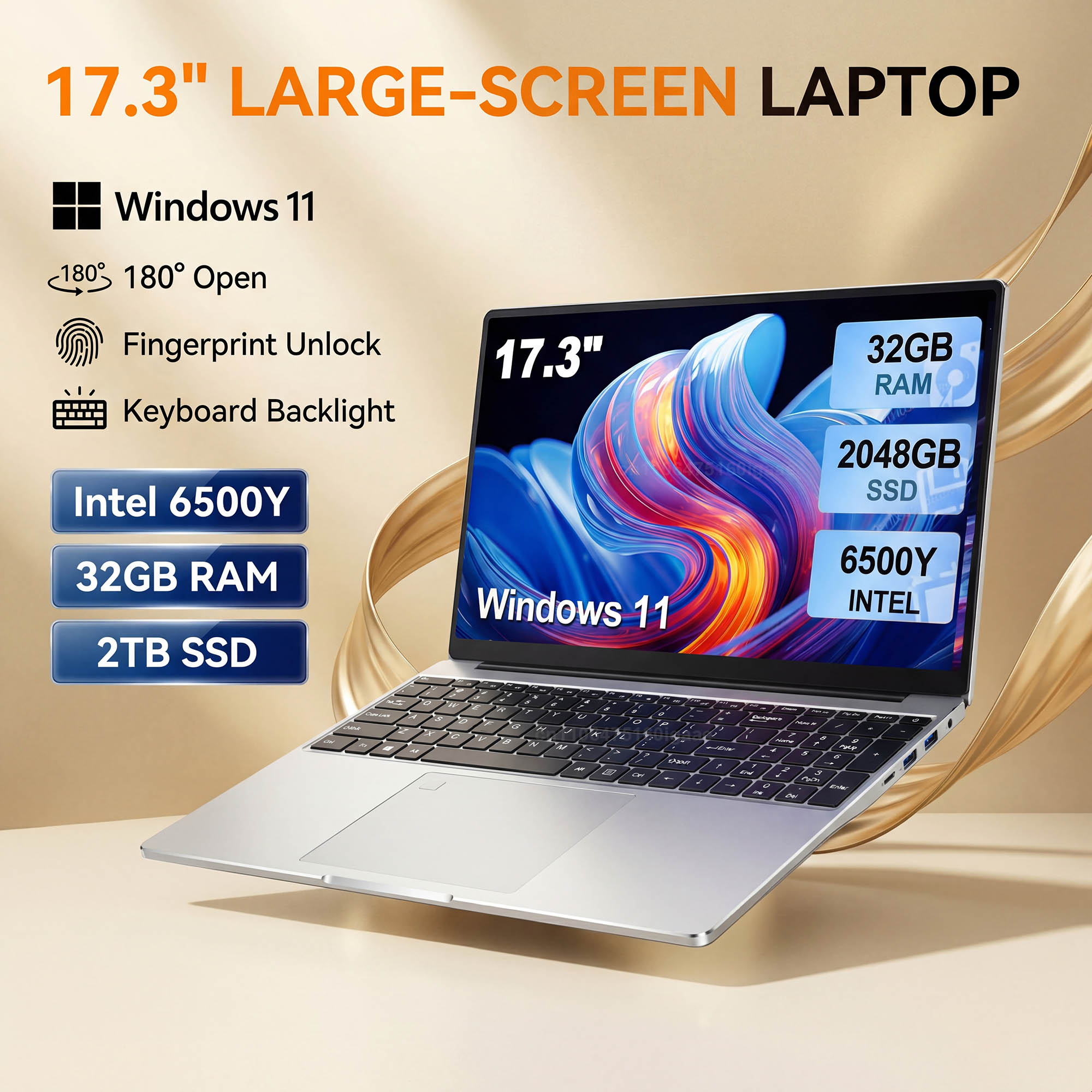 Ssd 1Tb - HOT 17,3-inch laptop met groot scherm